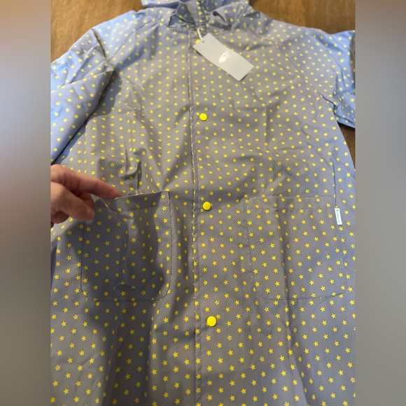 Komodo Beans Rain Jacket grey with yellow stars - Picture 8 of 15